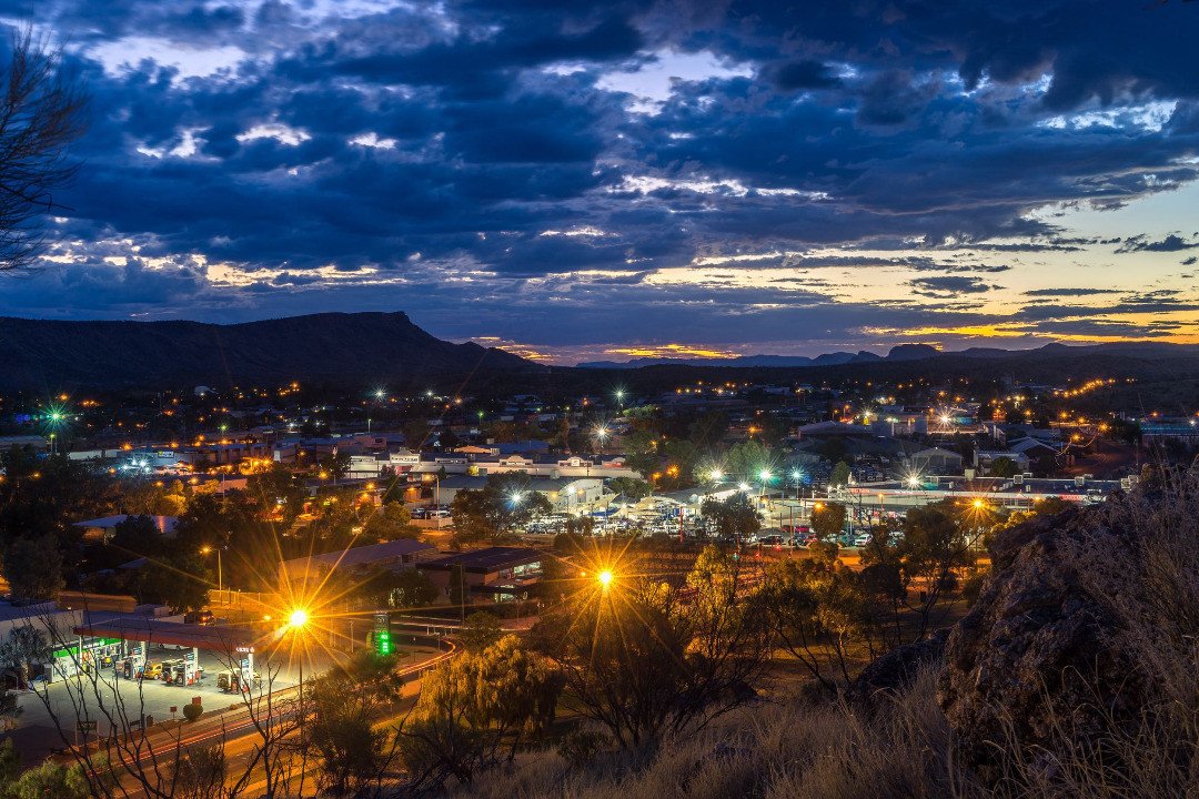 Alice Springs at night
